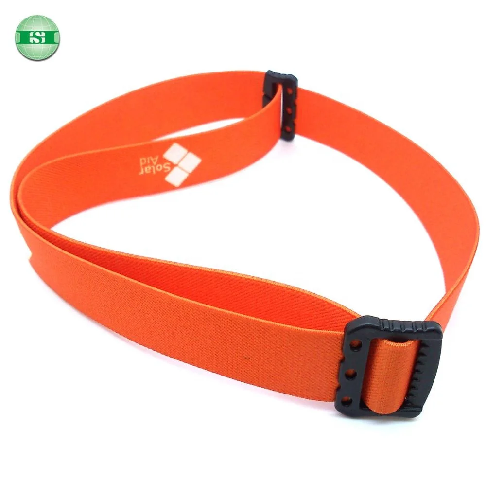 Customized design adjustable buckle stretching elastic head band for headlamp