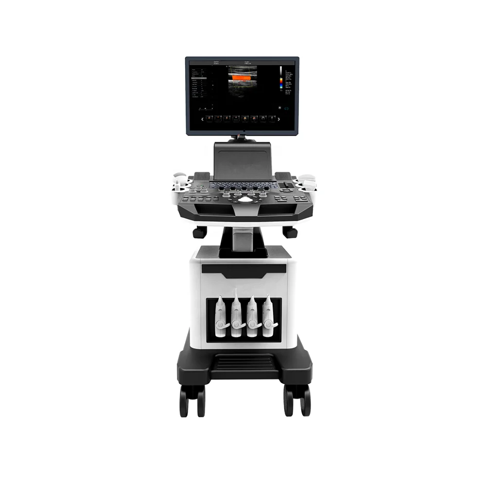 Medical echocardiography machine trolley color doppler ultrasound machine 4D for pregnancy
