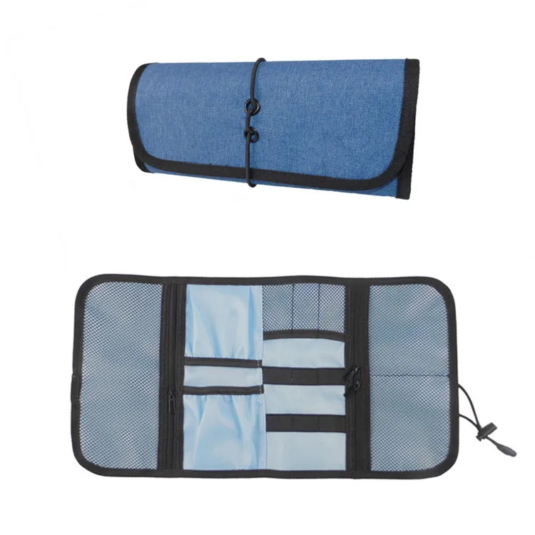 Travel Gear Organizer Electronics Accessories Bag, Small Gadget Carry Case Storage Bag Pouch for Charger USB Cables SD Memory
