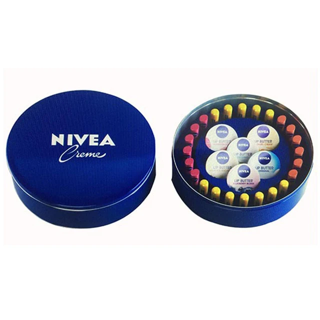 Top Quality round metal packaging cosmetic tin box for balm