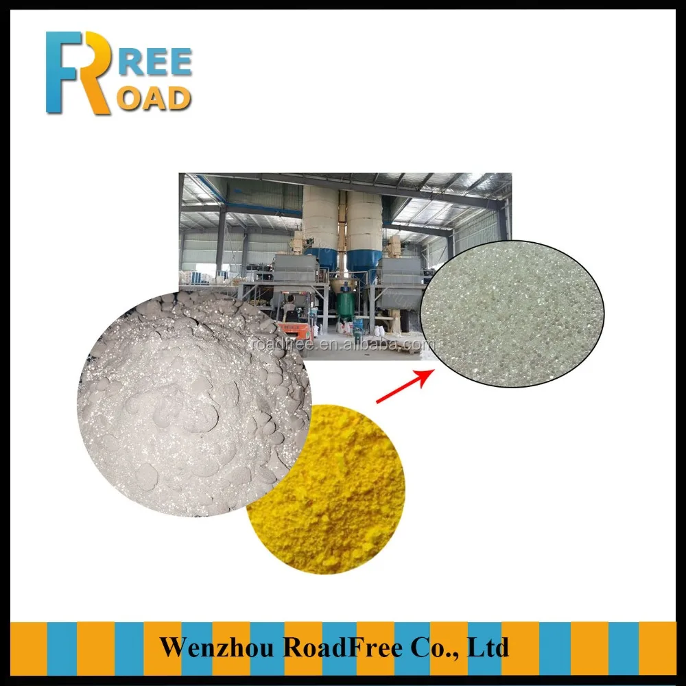 Premix type microsphere glass beads for road marking paint