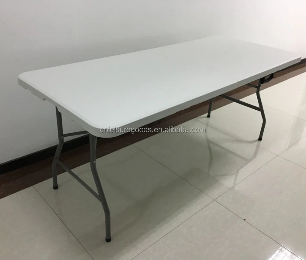 Uplion 6FT HDPE portable plastic folding table rectangular dining camping table