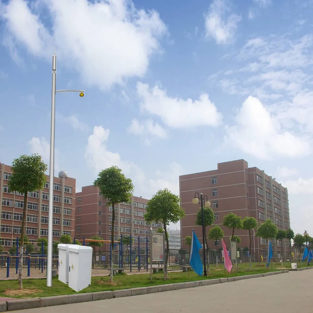 Landscape steel monopole antenna tower for telecommunication