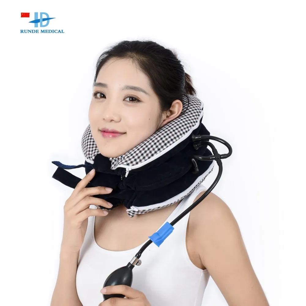 2022 Double Neck Strap Traction Orthopedic Device Collar Covering Cervical Fixation
