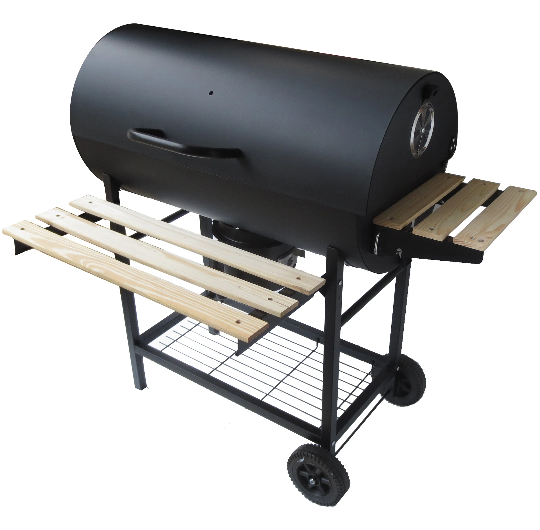 Outdoor barbecue barrel smoker charcoal BBQ smoker grill