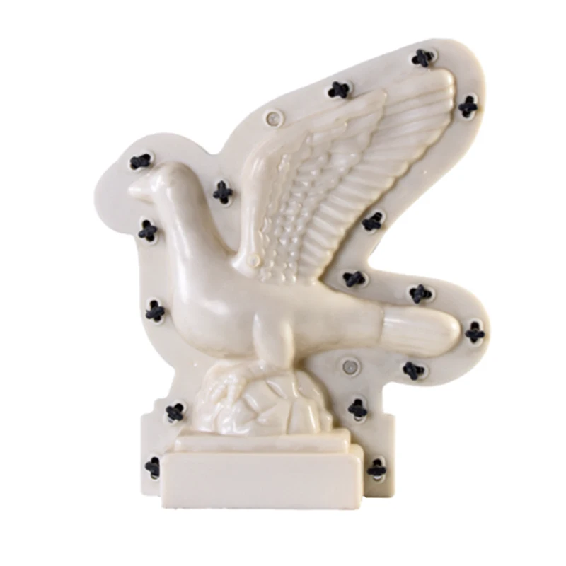Decorative Animal Sculpture Concrete Bird spreads the wings Statue Moulds