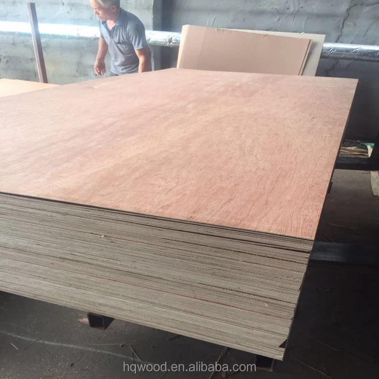 2.7mm/3.6mm/5.2mm Red hardwood face and back /poplar core /packing grade/ cheap plywood