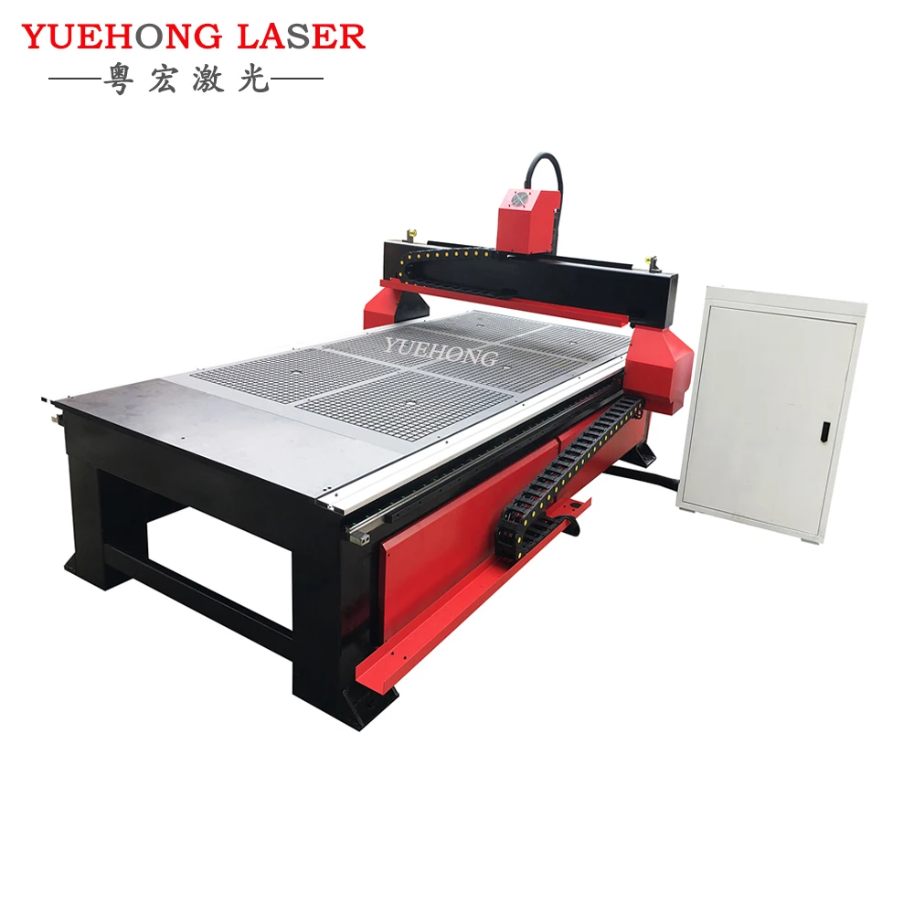 Furniture Industry 1325 1300x2500mm 6kw with vacuum table Wood Cnc Router Machine Good  Price