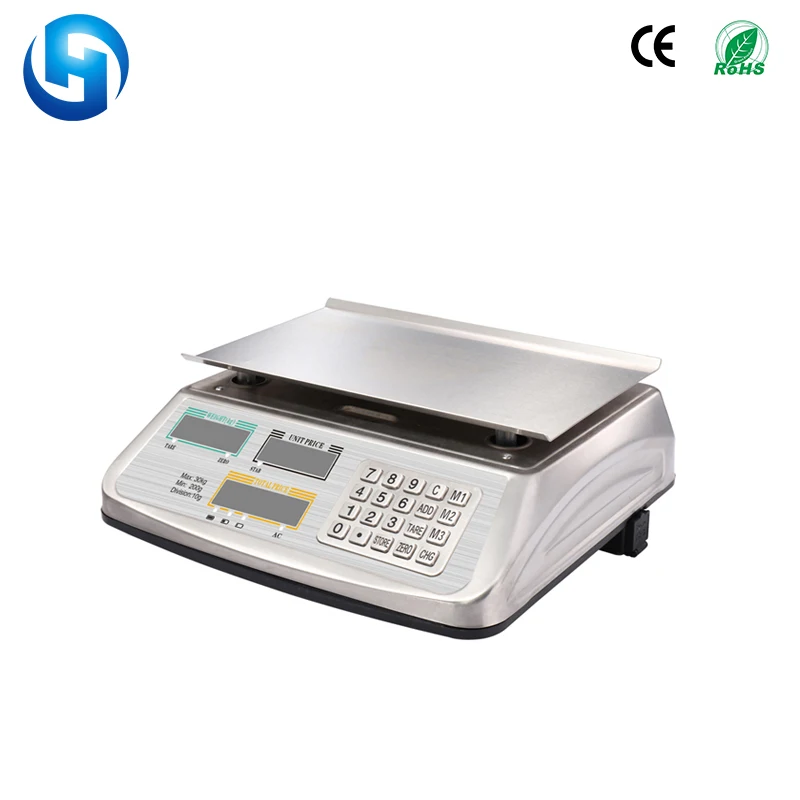 Competitive price new design 30kg ACS-30 stainless steel price computing scale