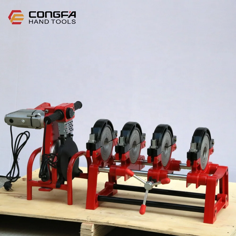 Pipe to Pipe welding63-160mm PE Pipe Soldering Equipment 1.85KW