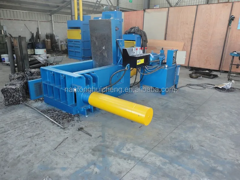 horizontal waste metal machinery aluminum cans scrap metal press baler machine