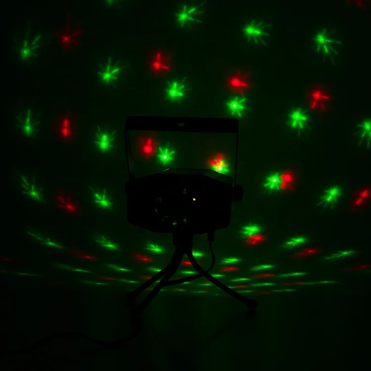 Red and Green Mini Disco Laser Stage Light Show Projector