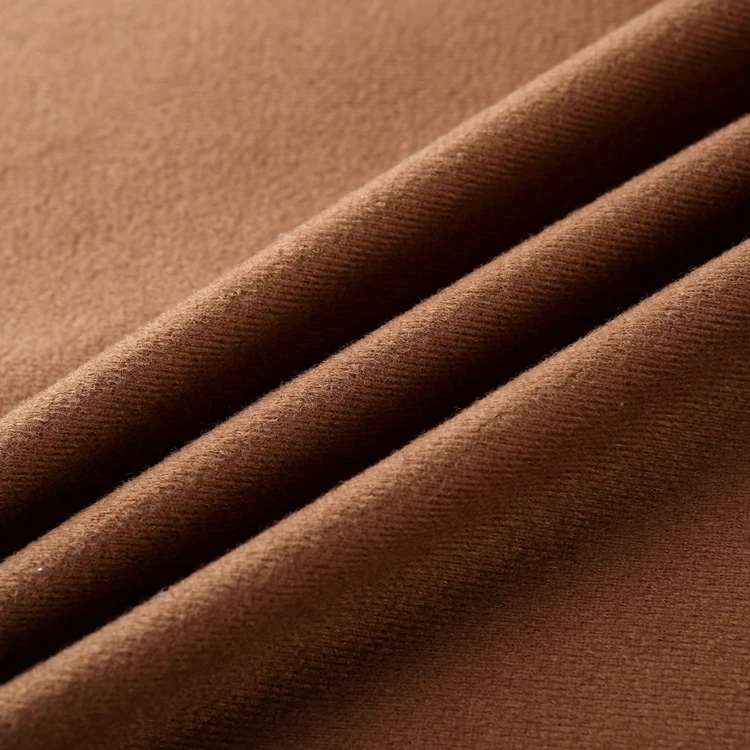 
Classical Brown Soft Tricot Fabric 90g Polyester Velvet Fabric Chinese Supplier for Garment 