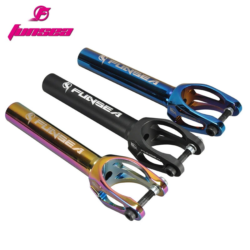 Конструкция SGS CNC скутер подходящая ширина 24/26/30 мм колесо PVD черный/синий/цвет вилка скутер запчасти для колеса 110/120 мм