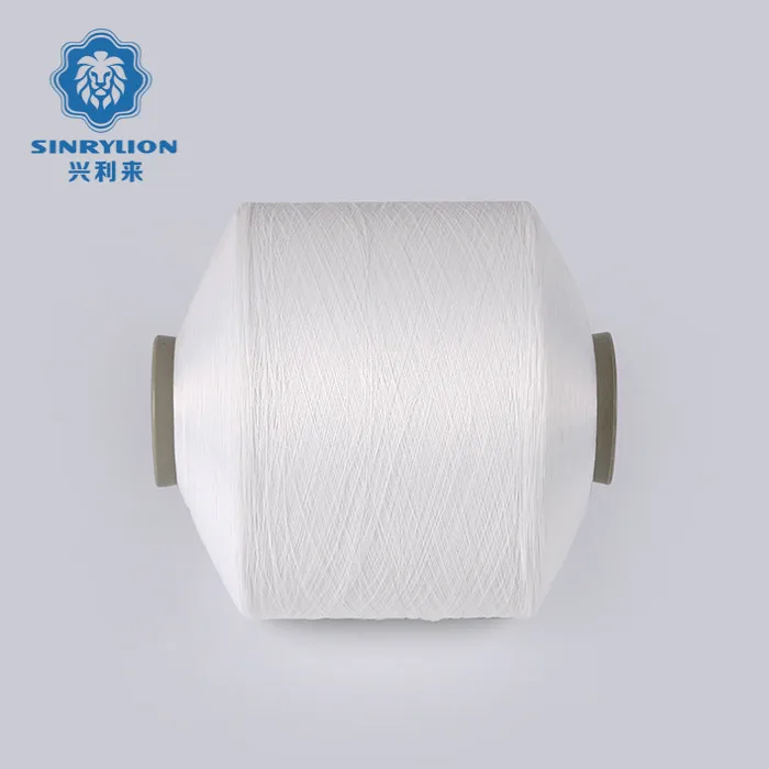 RW WHITE SEMI DULL FDY WARP 300D/100TPMZ POLYESTER FILAMENT YARN FOR WOVEN LABEL