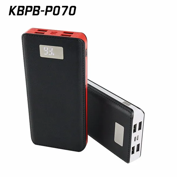 Power bank factory new arrival 20000mah portable battery chargers with LCD screen display