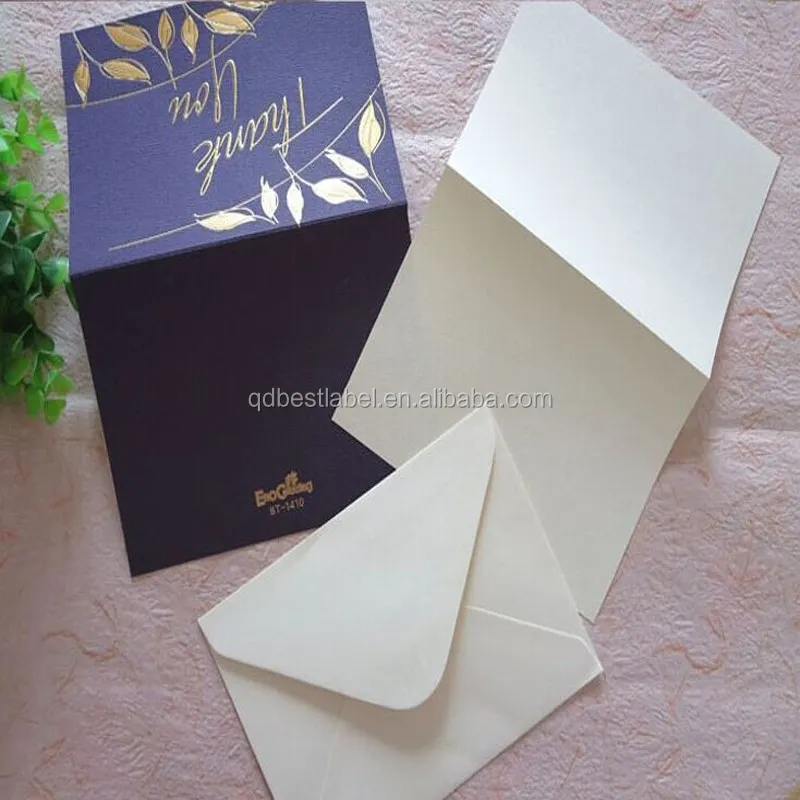 
Custom Gold Foil Logo Paper Envelope 