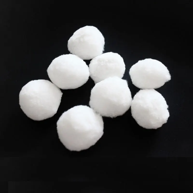 
High quality fiber ball filter media sample 
