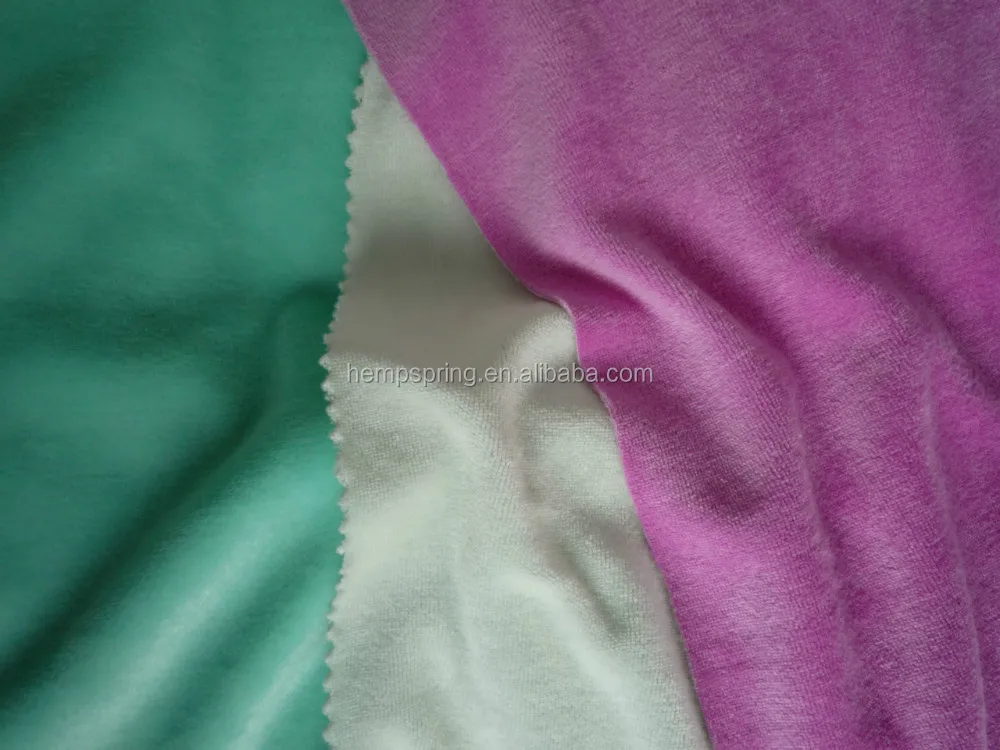 high quality organic bamboo velour fabrics