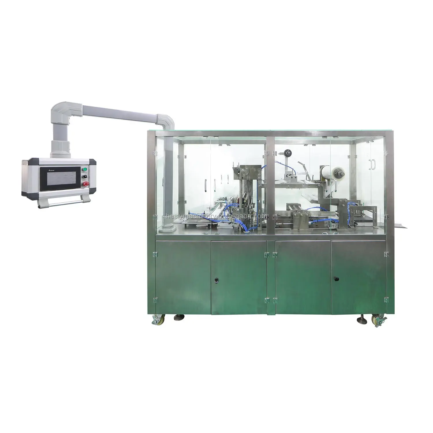 BT-400C-II Cellophane overwrapping machine with golden line.