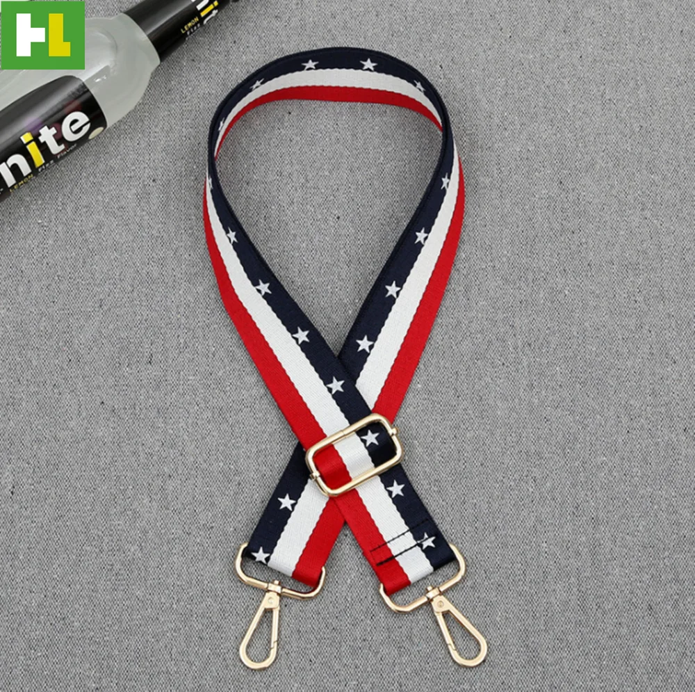 Bag straps shoulder crossbody Wide Adjustable Handbag Strap Glitter Camo Webbing custom Shoulder Bag Strap