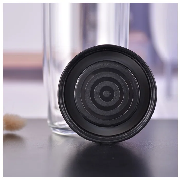 Double wall customized Logo insulated 500ml sports juice glass bottle