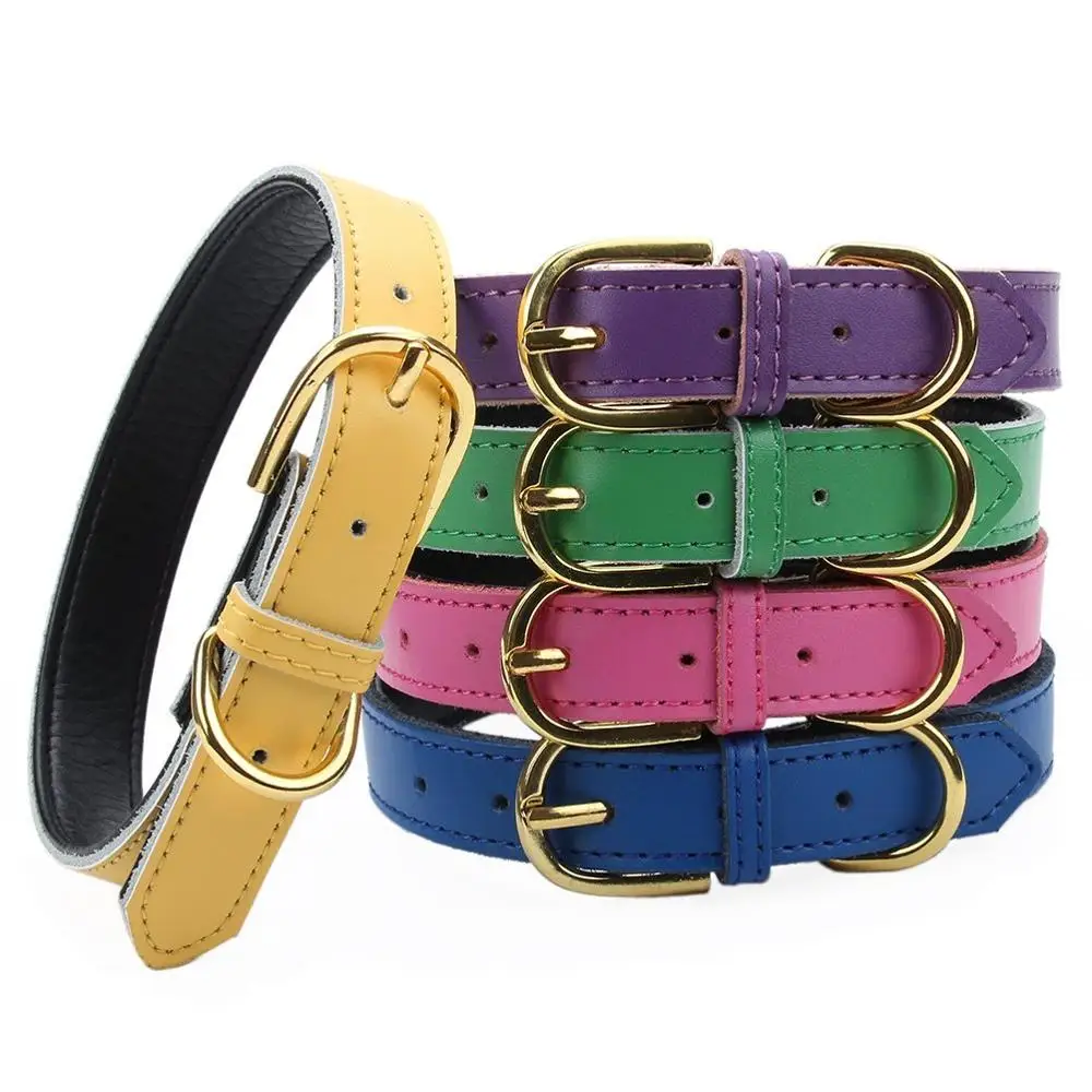 High Quality Adjustable Leather Dog Collar