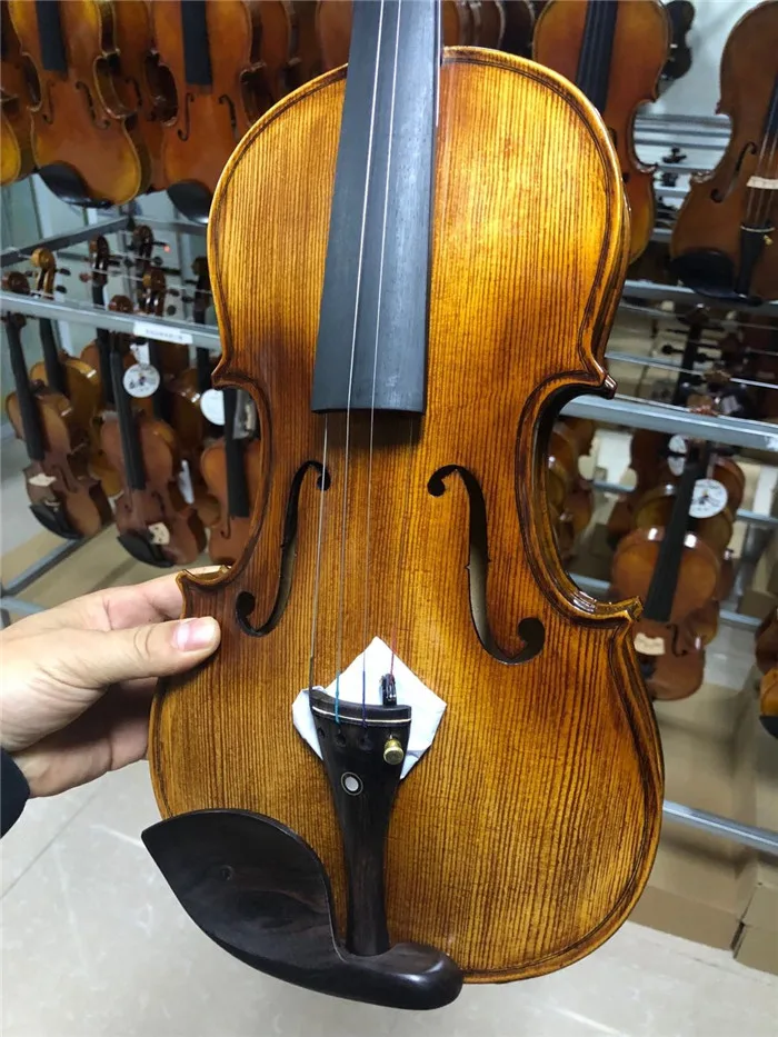 Wholesale high quality 4/4 handmade old  violin in china