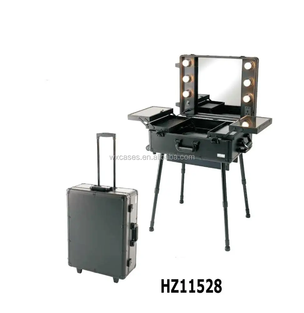 professional makeup trolley case with light rolling makeup case with lights From Manufacturer Winx Foshan,Guangdong,China