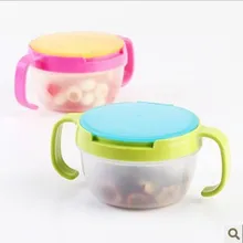 2015New Hot Infants Kid 360 Rotate Spill-Proof Bowl Dishes Tableware Baby Snack Bowl Food Container Feeding Children Assist Food