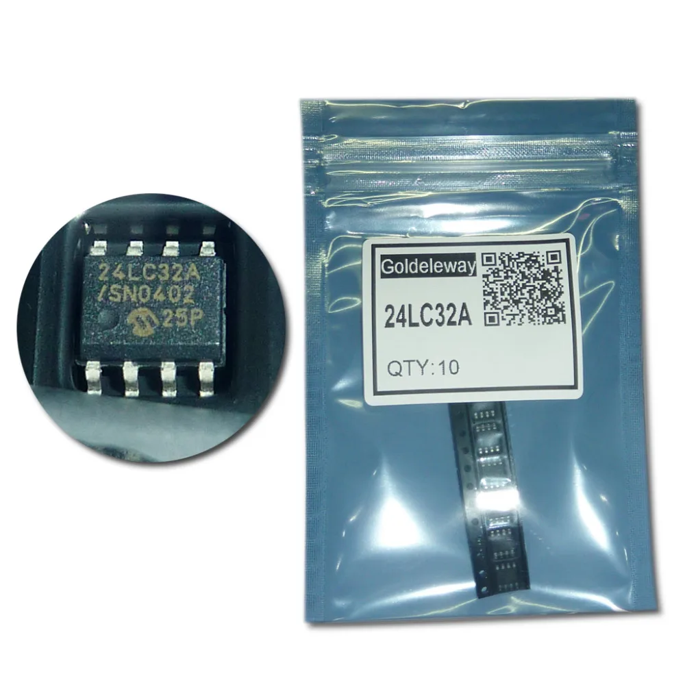 24LC32A/SN IC EEPROM 32 КБИТ 400 КГЦ 8 SOIC Микросхемы Памяти