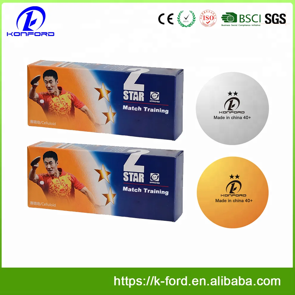 Konford Hot Sale Cheap Plastic Table Tennis Ball 38mm ABS Ping Pong OEM Custom Multi Color Training Achievable Pingpong Balls