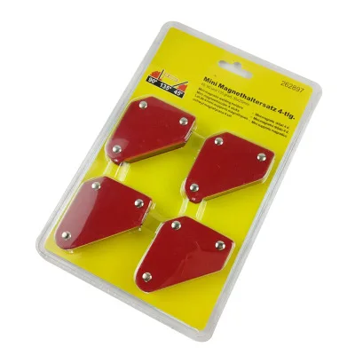 
9Lb mini set of 4pcs triangular welding holder positioner fixer locator without switch magnetic fixed angle tool 9Lb 