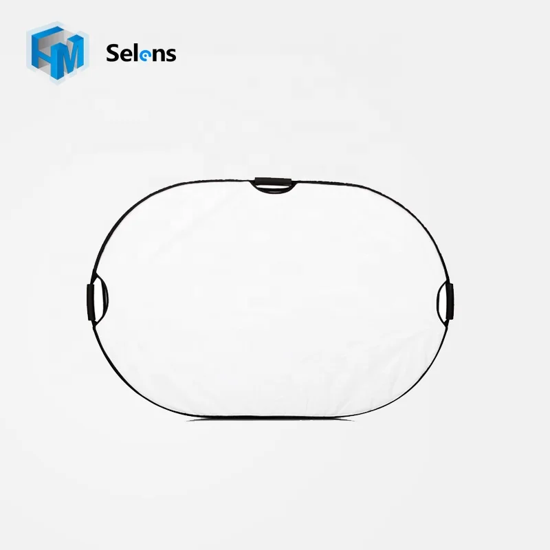 Selens 120x180cm 5 in 1 Oval Collapsible Light Reflector With Handle Grips