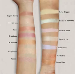 17color  Diamond Glow Eye Highlighter loose Powder Diamond Illuminati Finishing Loose Powder Ultra Glow Face Makeup in stock