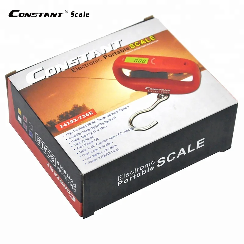 Constant-726E 50kg/50g Fashionable design plastic cleek  Digital Electronic luggage scale