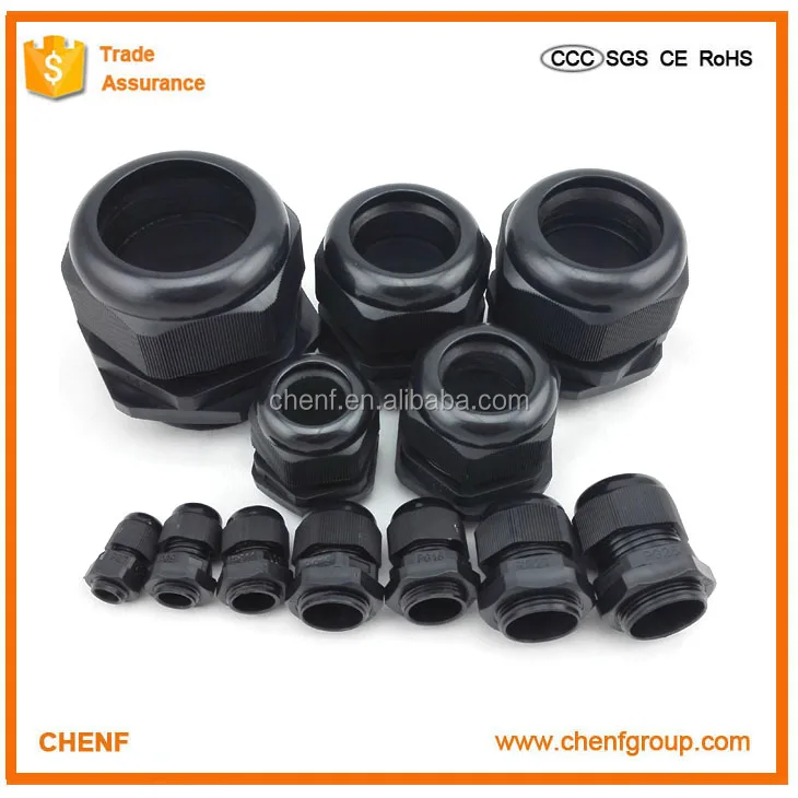 PVC material Cable Gland Connector PG 9 pg Electrical IP68 waterproof nylon cable gland size for junction box