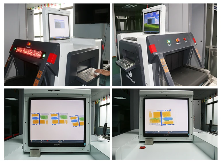 Multi Energy Small Szie X-ray Hand Baggage and Parcel Scanner with 500*300mm Tunnel Size