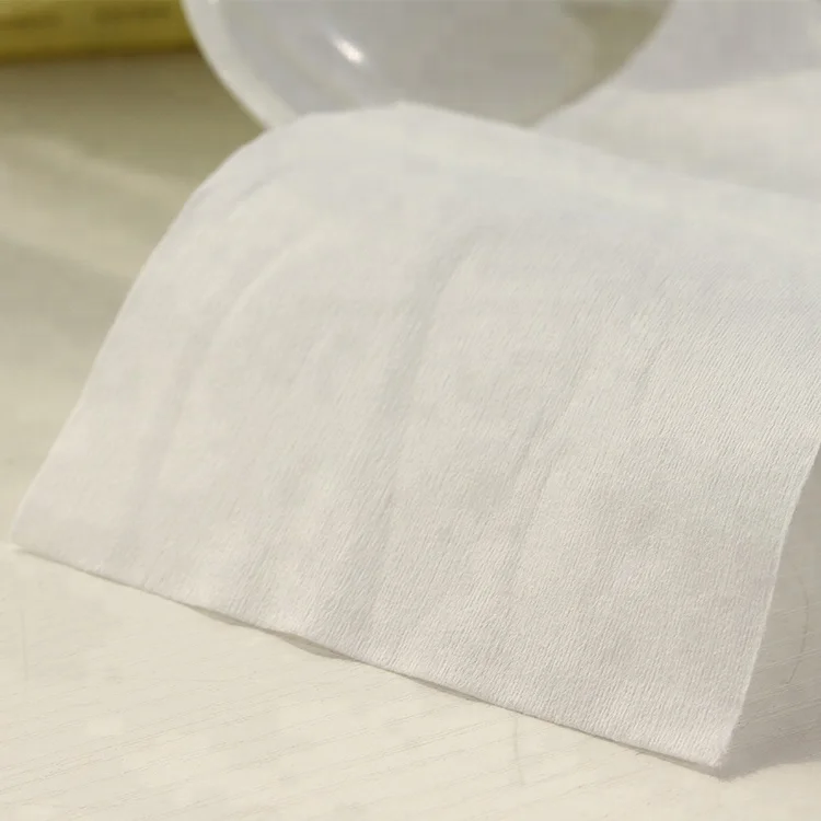 Premium Quality Viscose Polyester Plain Spunlace Non Woven Fabric Rolls for Wet Wipes