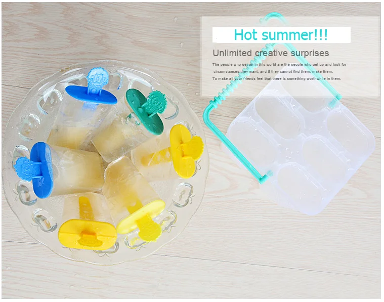 Good Quality Homemade Healthy Ice Cream Plastic Ice Molds for Wholesale