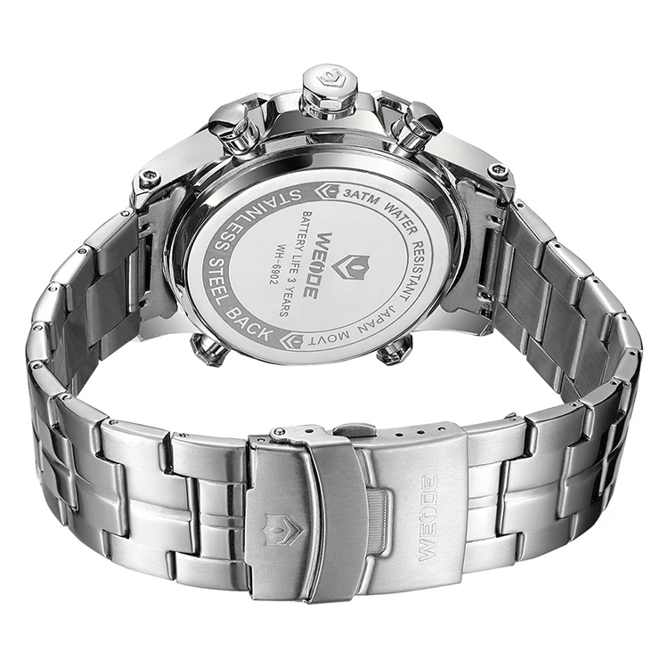 
China watch manufacturer digital fashion quartz stainless steel lcd digital wrist watch sport men 