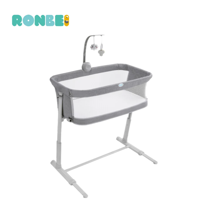 Hot selling multifunctional Bedside Sleeper Portable baby bed cot bed Adjustable height baby crib