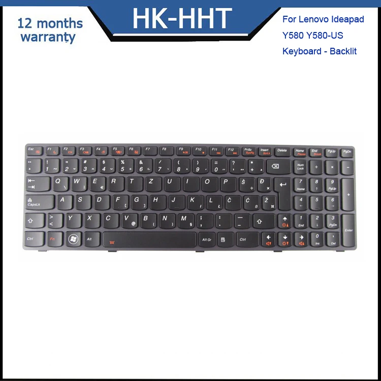 
New laptop keyboard for Lenovo Ideapad Y580 US Keyboard Backlit 