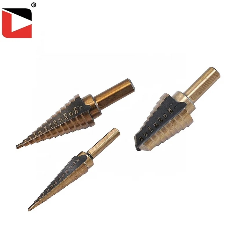 High quality 9pcs high speed steel step drill bit set