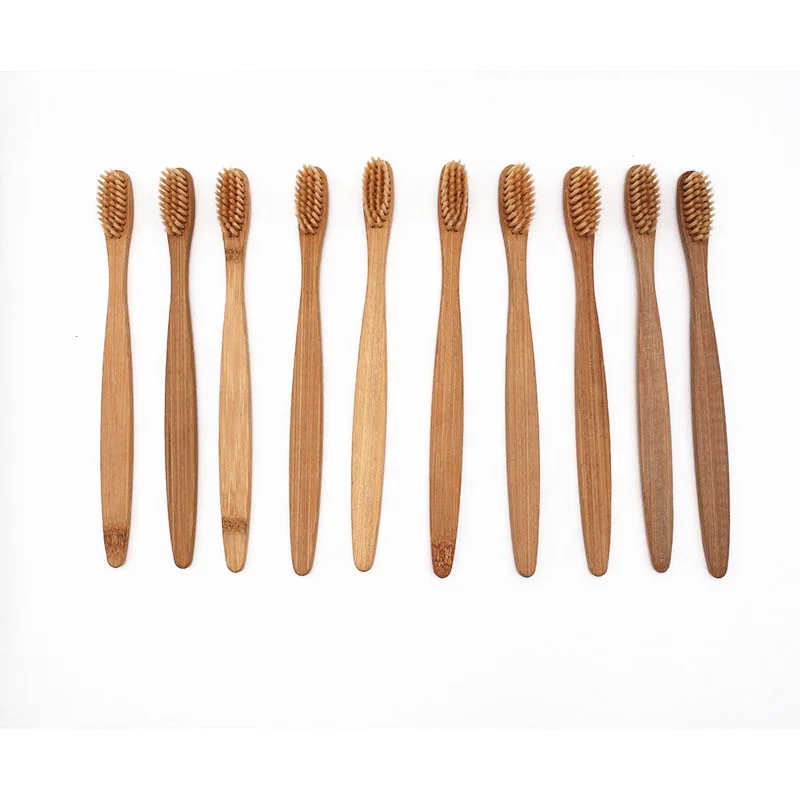 Cute natural environmentally friendly degradable bamboo toothbrush