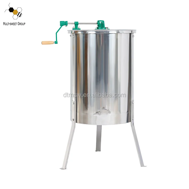 hand crank 4 frames manual honey extractor wisely used in beekeeping