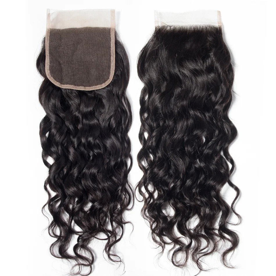 CELIE Factory Price Crochet Braids with Human Hair Wet and Wavy Mink Brazilian Virgin Hair Bundles with Lace Closure