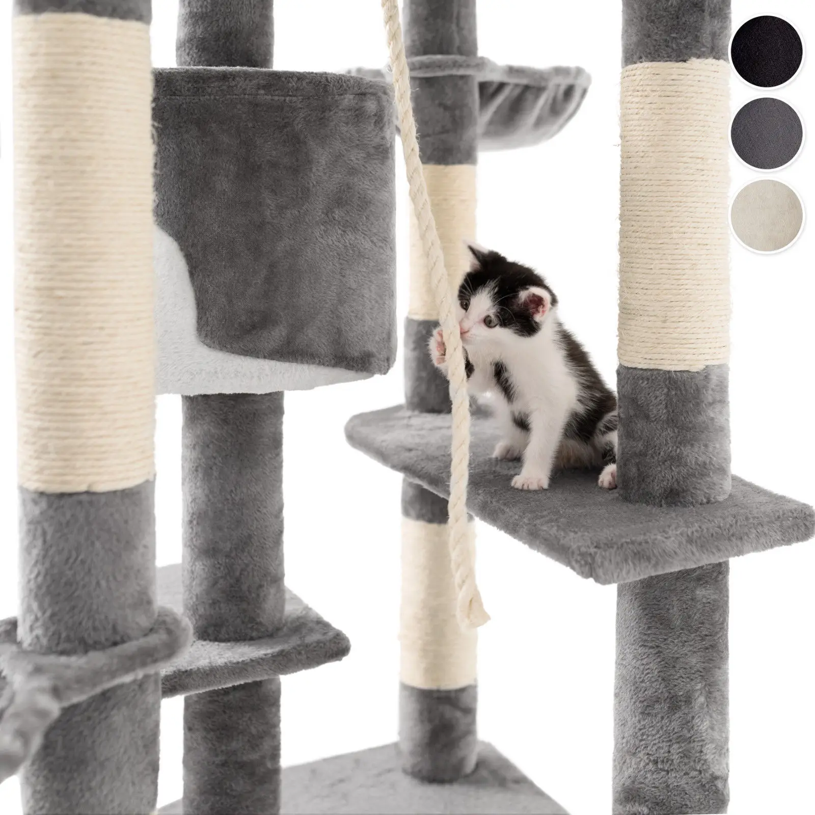 Cat Condo Tower Luxury Cat Tree House with Scratching Post
