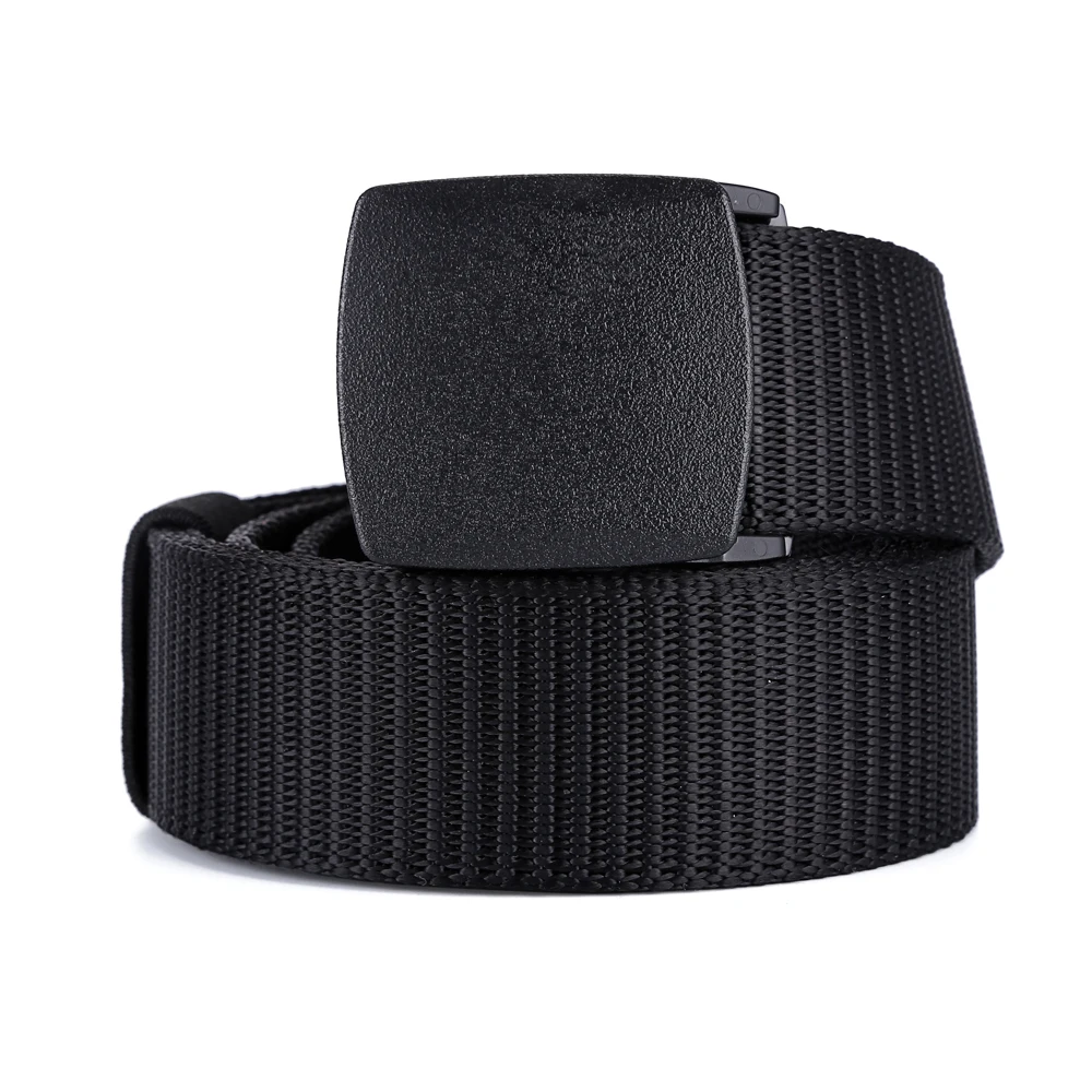 New Arrival Nylon Fabric Braided Nylon Belt with Plastic Buckle