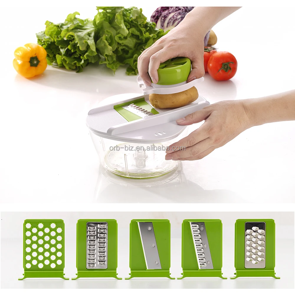 Free sample Kitchen Multifunctional handle Vegetable cutter slicer Food Processor Chopper
